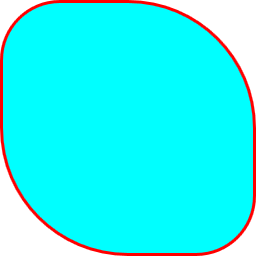 Radius setiap sisi