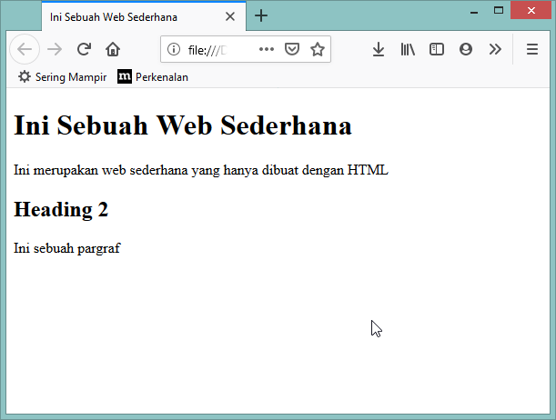 HTML output